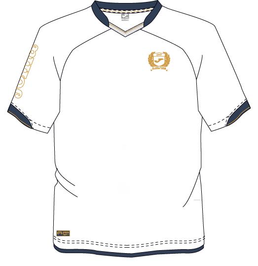TENNIS S/S WHITE-GOLD T-SHIRT 