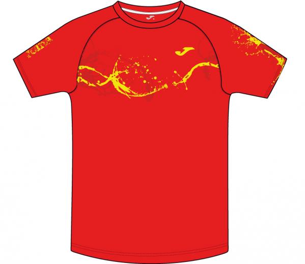 TENNIS RED-YELLOW S/S T-SHIRT
