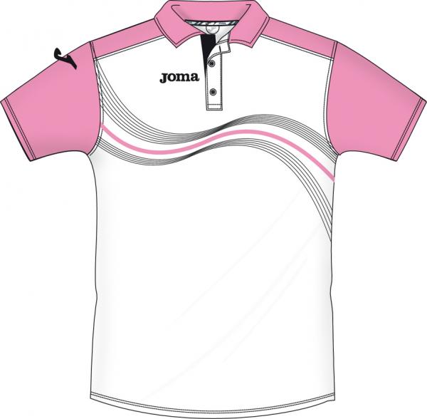 MASTER 1000 WHITE-PINK S/S POLO