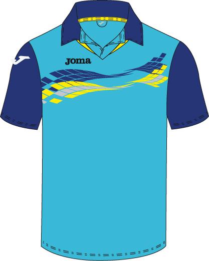TENNIS S/S TURQUOSE-NAVY  POLO 