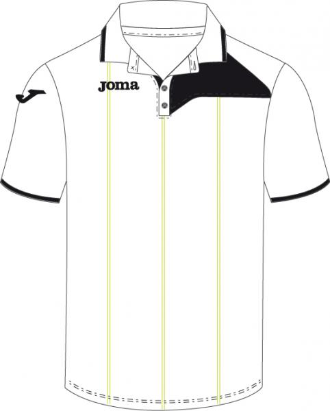 TENNIS S/S WHITE-BLACK POLO 