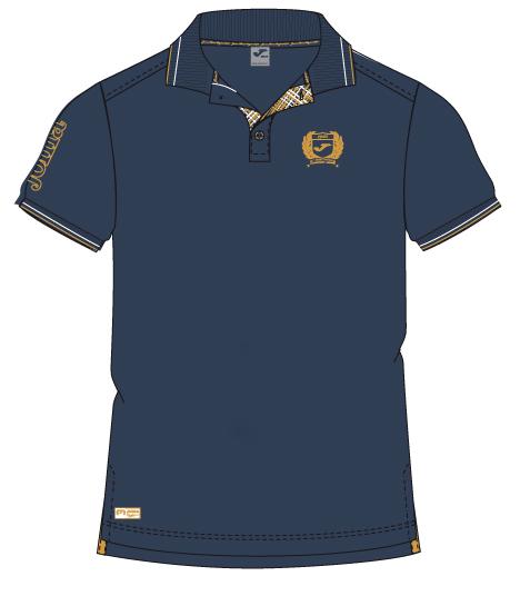 TENNIS S/S NAVY-GOLD POLO 