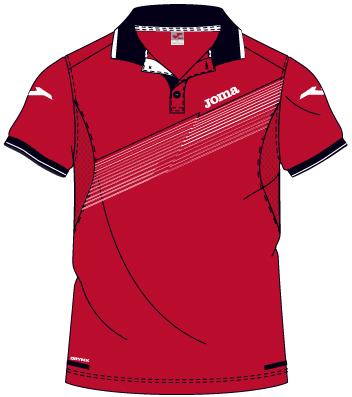 TENNIS MAN RED S/S POLO