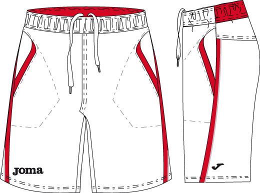 TENNIS WHITE SHORT WITH POCKETS