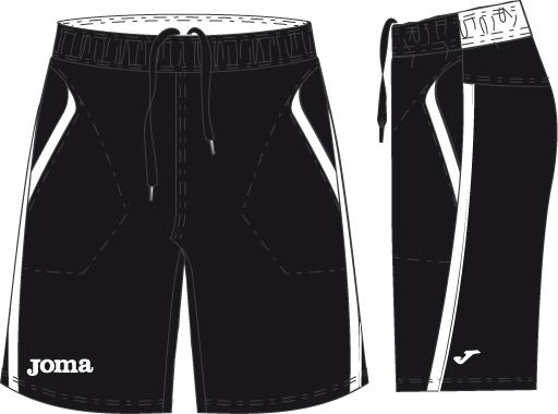 TENNIS BALCK SHORT WITH POCKETS
