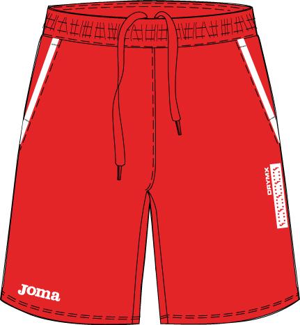 TENNIS MAN RED SHORT