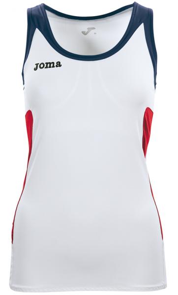 OPEN SLEEVELESS WOMAN SHIRT WHITE-NAVY