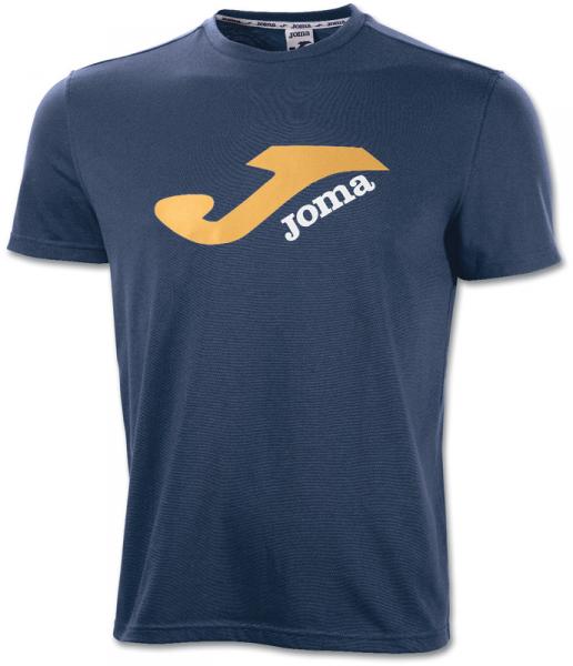 LOGO POLYESTER-COTTON NAVY S/S T-SHIRT