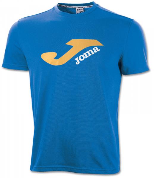 LOGO POLYESTER-COTTON BLUE S/S T-SHIRT