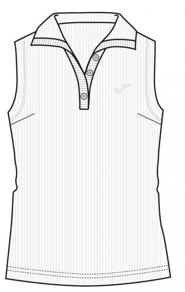 POLO SHIRT WITHOUT SLEEVE TORNEO WHITE
