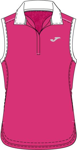 TENNIS WOMAN FUCSIA SLEEVELESS POLO