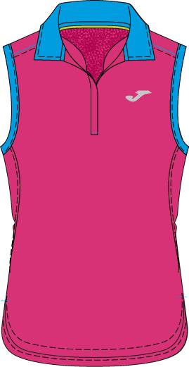 TENNIS WOMAN FUCHSIA SLEEVELESS POLO