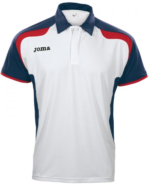 OPEN S/S MAN POLO SHIRT WHITE-NAVY-RED