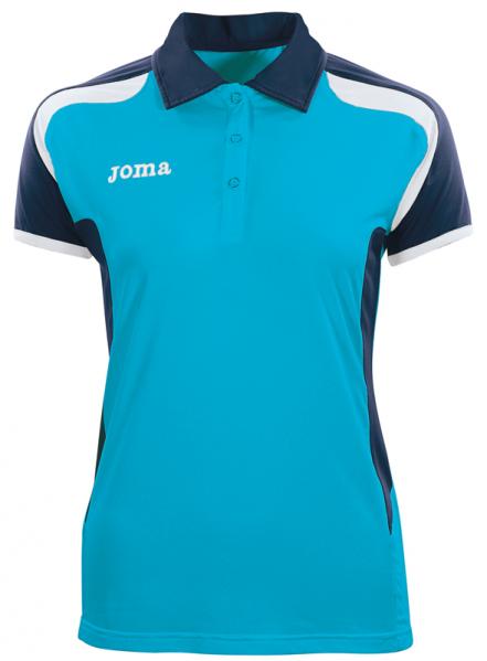 OPEN S/S WOMAN POLO SHIRT SKY BLUE-NAVY-WHITE
