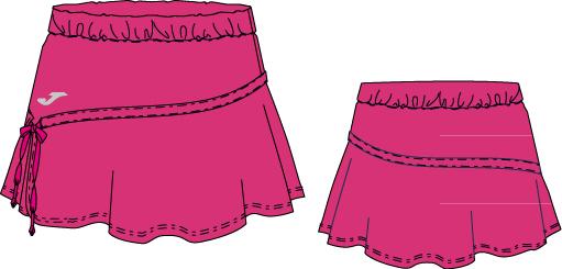 TENNIS FUCSIA SKIRT PANTS 