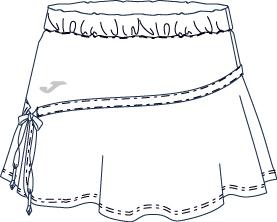 TENNIS WHITE SKIRT PANTS 