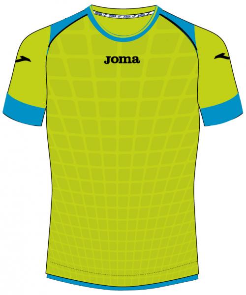 MAN T-SHIRT S/S LIME-ROYAL