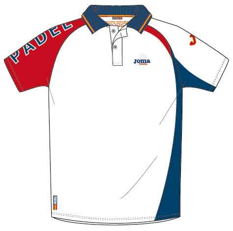 POLO SHIRT S/S PLAY MODEL WHITE RED NAVY