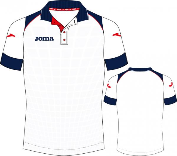 POLO PADEL MAN WHITE-NAVY