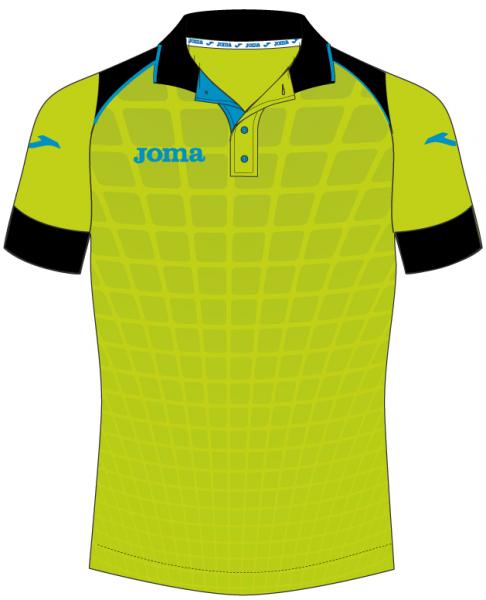 POLO S/S TENIS MAN LIME-BLACK