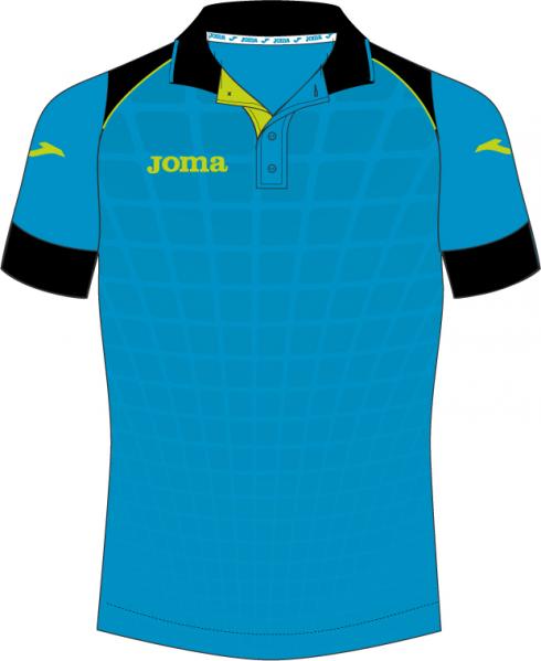 POLO  S/S TENIS MAN ROYAL-BLACK