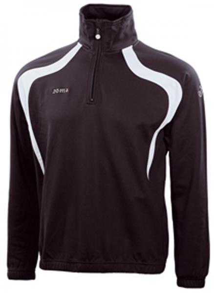 CHAMPIONSHIP 3/4 ZIP SWEATSHIRT BLACK-WHITE