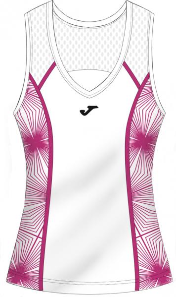 PADEL WHITE/PINK TOP