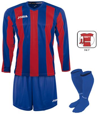 PISA 10 L/S SET BLUE-MAROON