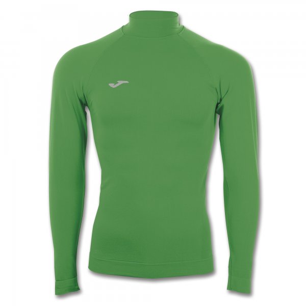 T-SHIRT BRAMA CLASSIC GREEN WITH NECK L/S
