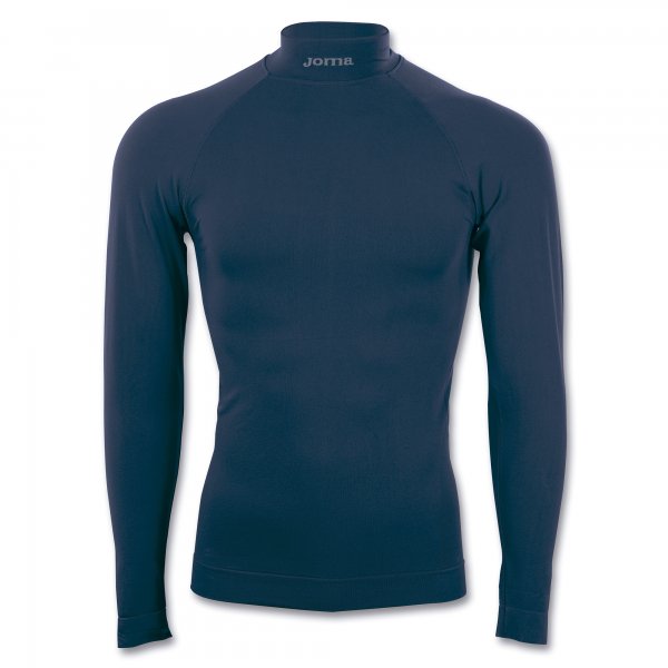 T-SHIRT BRAMA CLASSIC NAVY WITH NECK L/S