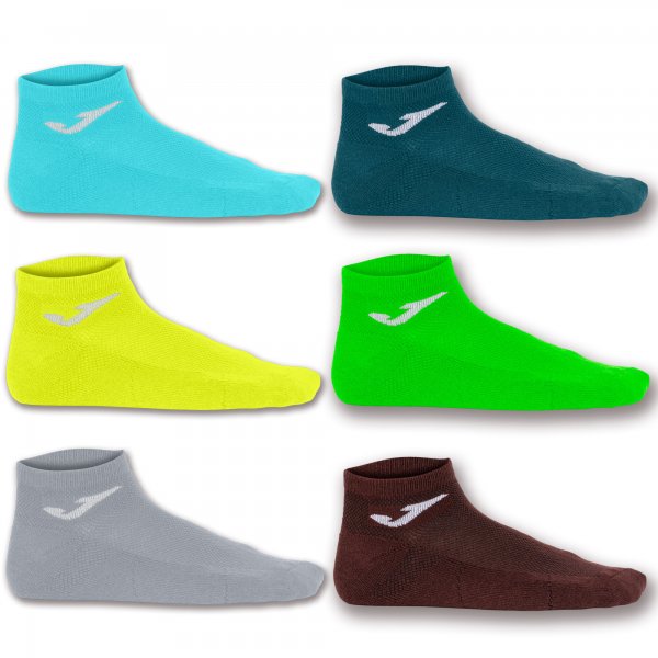 INV SOCK BROW-YEL-GREE-TUR-GRE-NAV -PACK 12 PRS-