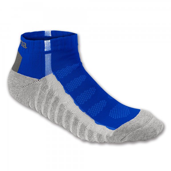 ANKLE SOCKS ROYAL-GREY STRIPED