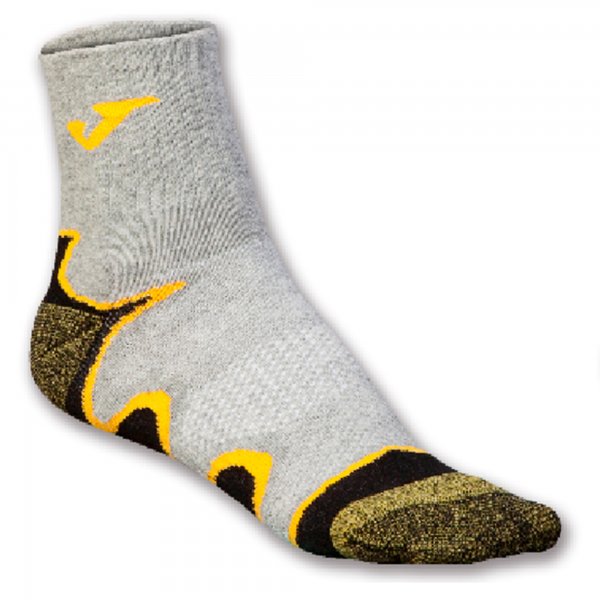SOCKS WAVES GREY-YELLOW