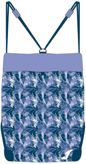 SACK GRAFITY NAVY-PURPLE