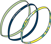 HAIRBAND COLOR MIX GREEN -PACK 12-