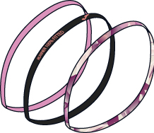 HAIRBAND COLOR MIX PINK-PACK 12-
