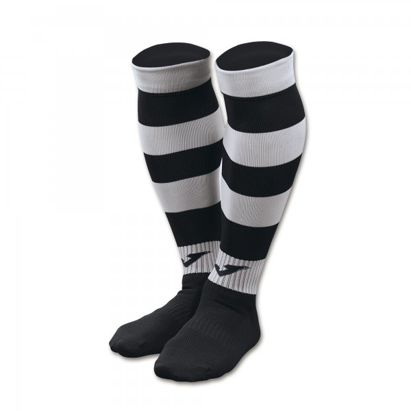 FOOTBALL SOCKS ZEBRA II BLACK-WHITE -PACK 4-