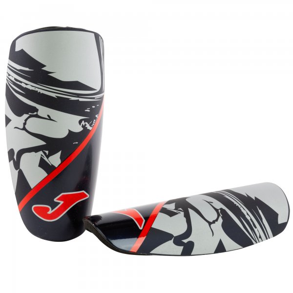 SHINGUARDS SPARTAN BLACK-RED-SILVER