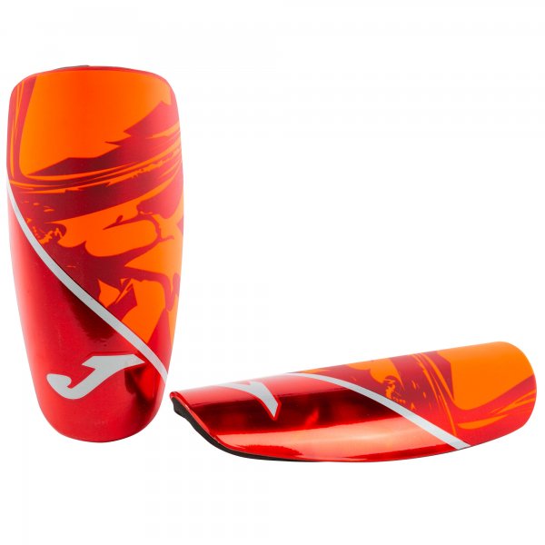 SHINGUARDS SPARTAN RED-ORANGE-SILVER