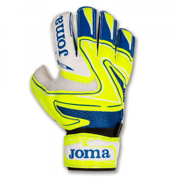 HUNTER GOALKEEPER GLOVES ROYAL-FLUOR YELLOW