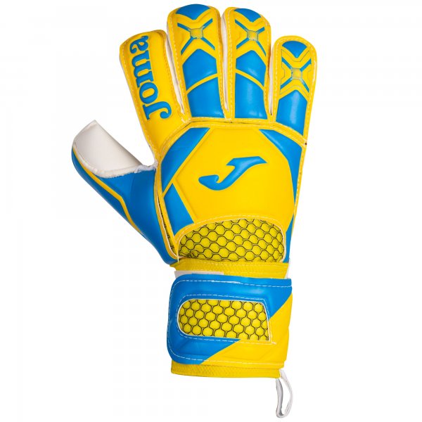 GOALKEEPER GLOVES BRAVE YELLOW-TURQUOISE