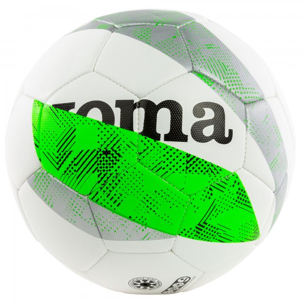 CHALLENGE SOCCER BALL SILVER-FL GREEN-BLACK SIZE 3