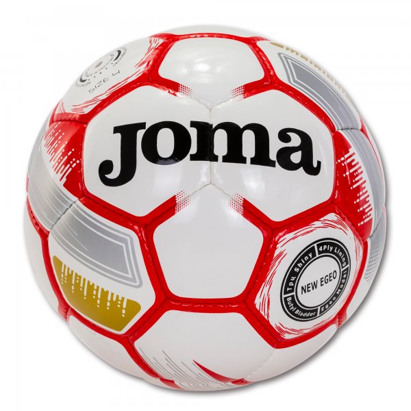 EGEO SOCCER BALL WHITE-RED SIZE 4