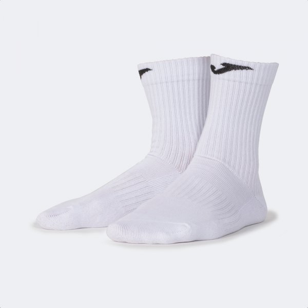 LONG SOCKS WITH COTTON FOOT WHITE