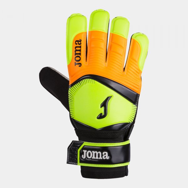 GUANTES PORTERO CALCIO 21 AMARILLO FLÚOR NARANJA FLÚOR