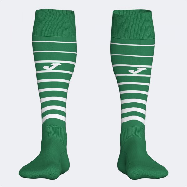 PREMIER II SOCKS GREEN WHITE