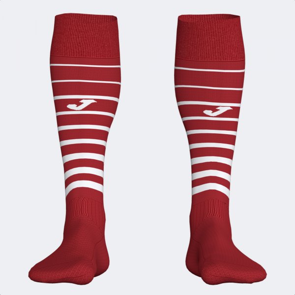 PREMIER II SOCKS RED WHITE