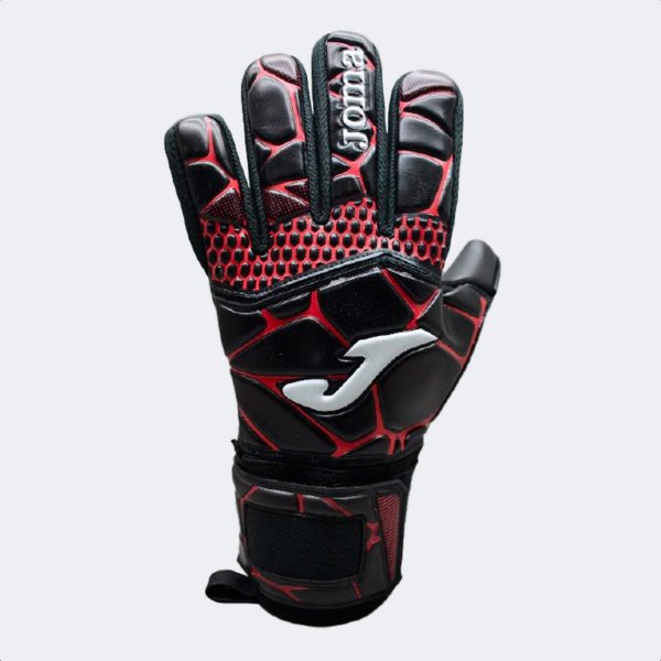 GK- PRO GOALKEEPER GLOVES BLACK RED