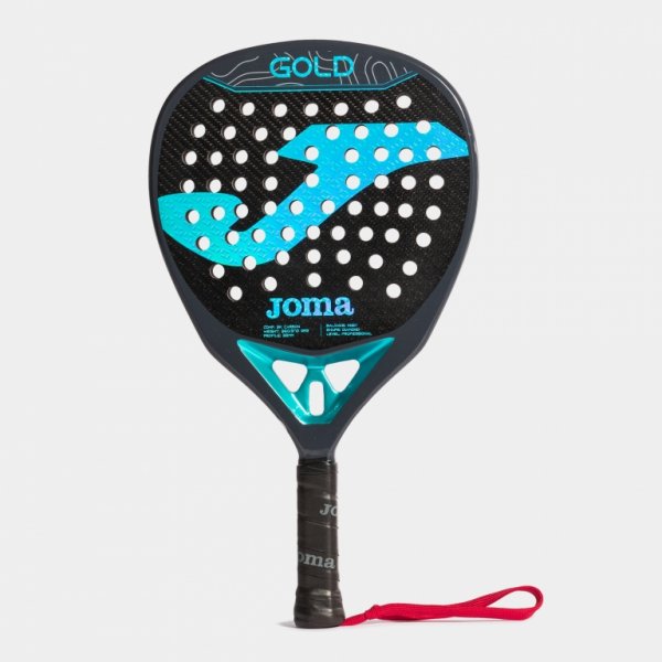 GOLD PADDLE RACKET BLACK TURQUOISE