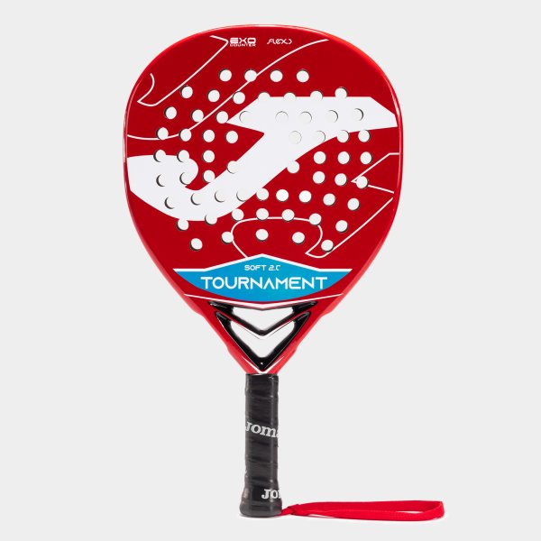 TOURNAMENT SOFT PADDLE RACKET RED WHITE